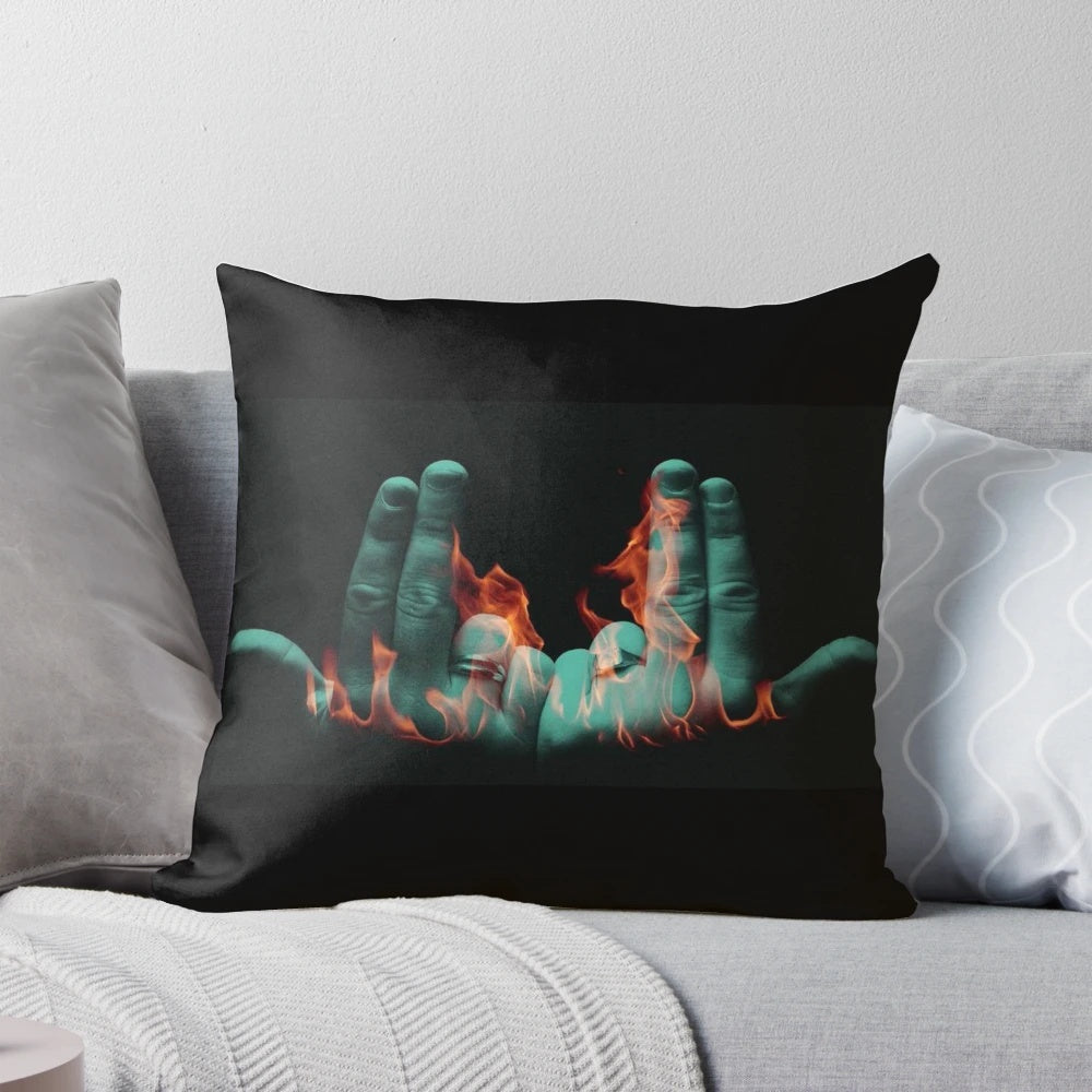 Decorative pillow featuring the name "Jul" in an urban, graffiti-style design