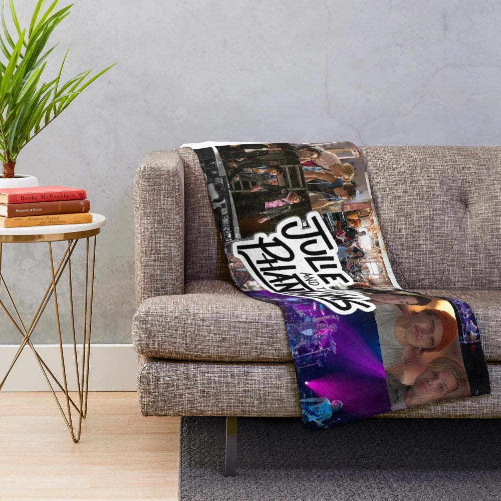 Julie and the Phantoms band collage plush blanket