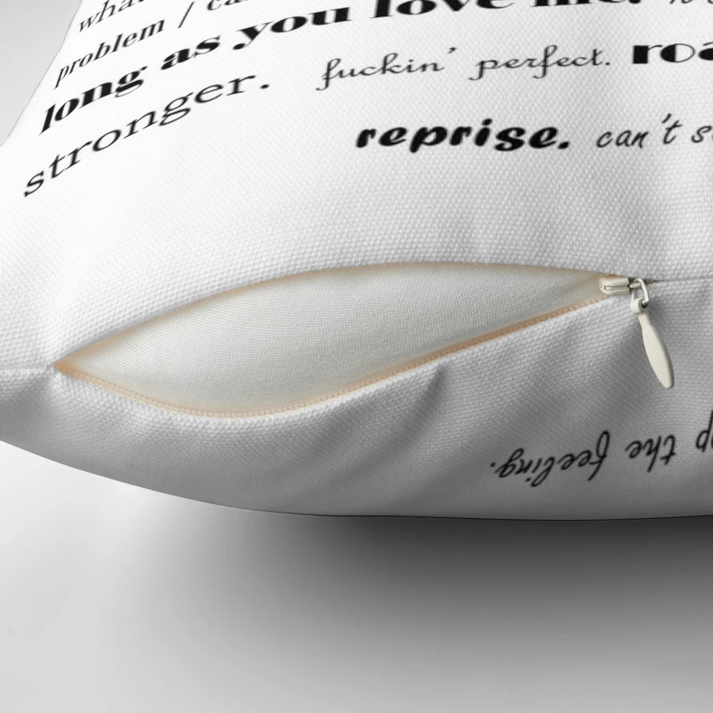 Juliet inspired decorative pillow with a whimsical design for theatre enthusiasts