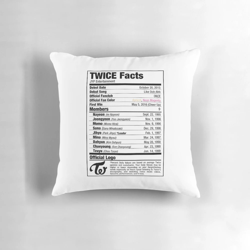 TWICE K-Pop Inspired Decorative Pillow