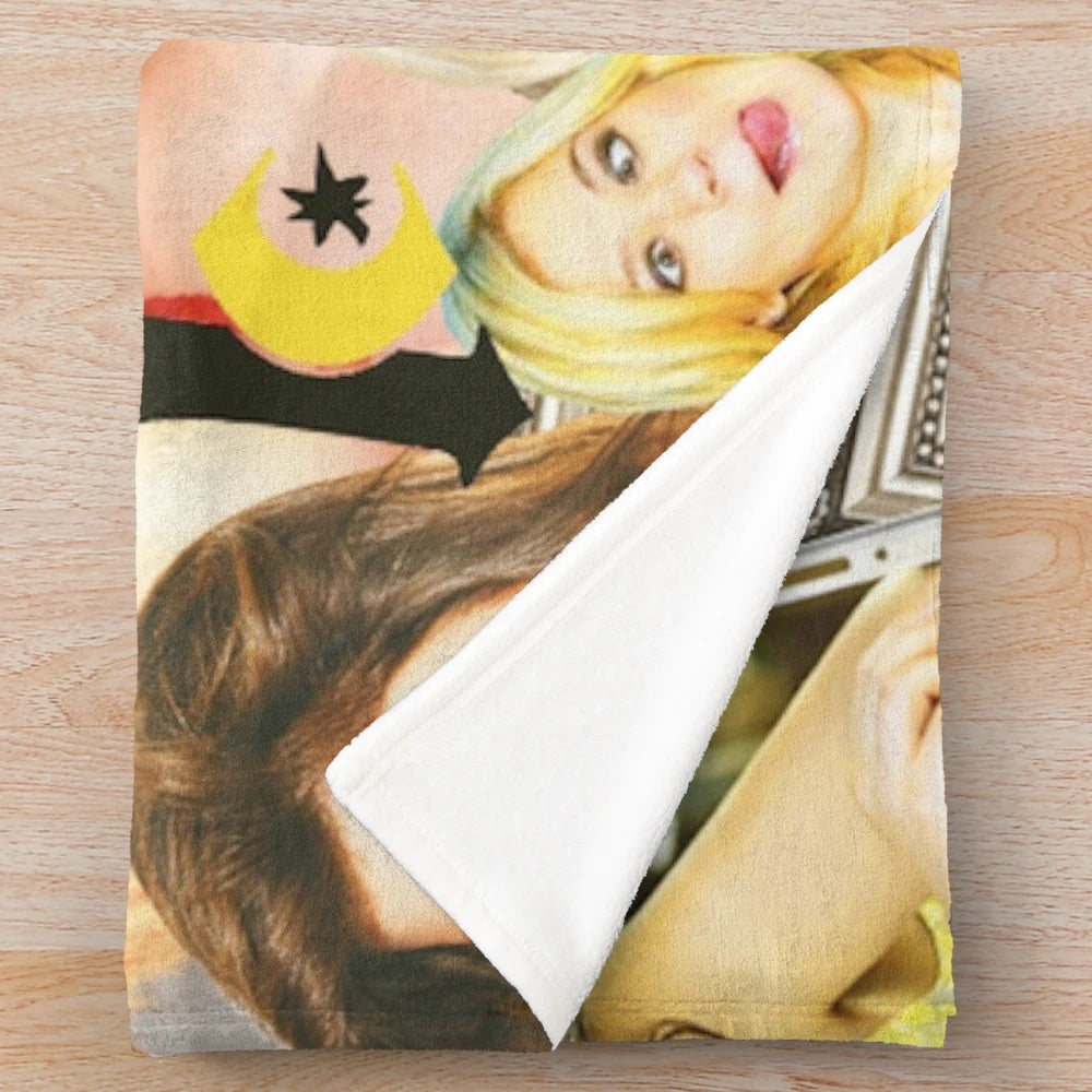 Kelly Clarkson Collage-Inspired Plush Blanket