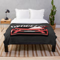 Kia Proceed GT inspired plush blanket with car silhouette design