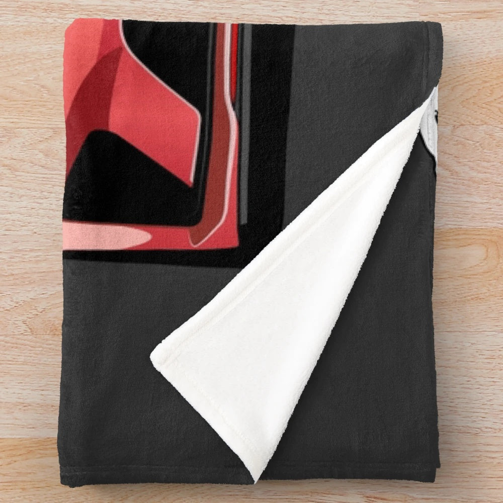 Kia Proceed GT inspired plush blanket with car silhouette design