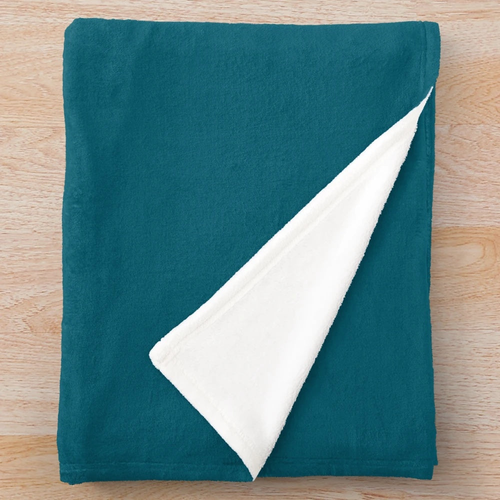 Kings of Leon-inspired plush blanket featuring the band's iconic logo and galaxy-inspired design
