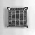 A decorative bingo-themed pillow inspired by popular Korean dramas
