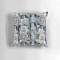 Geometric labyrinth pattern decorative throw pillow