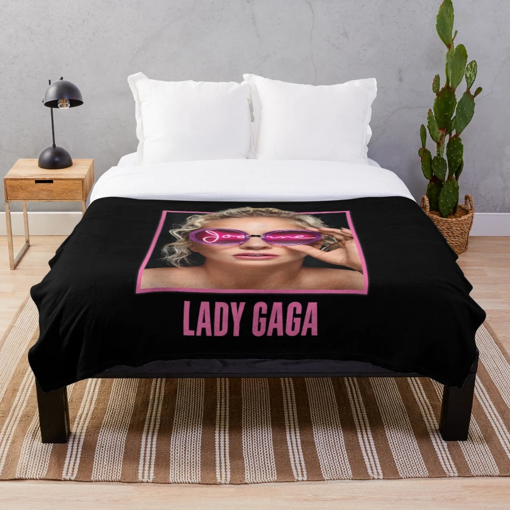 Lady Gaga Joanne Glasses Plush Blanket