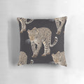 Leopard print decorative throw pillow with African animal inspired design