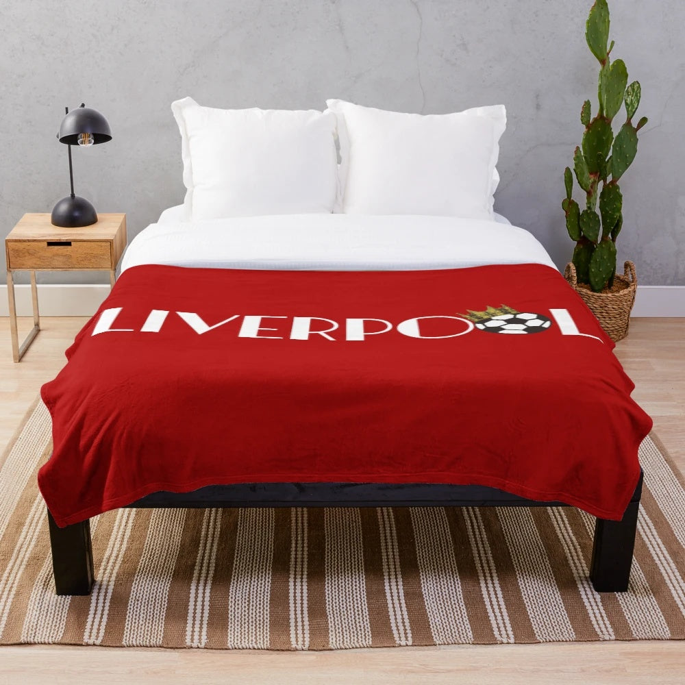 Liverpool FC Champions League Inspired Plush Blanket