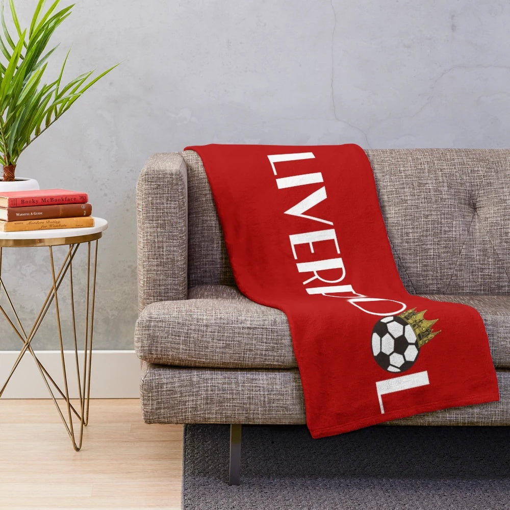 Liverpool FC Champions League Inspired Plush Blanket
