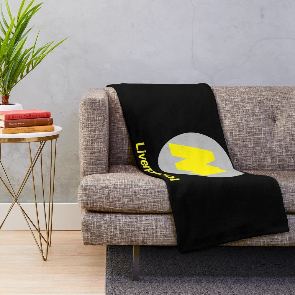 Liverpool Station Plush Blanket featuring minimalist art