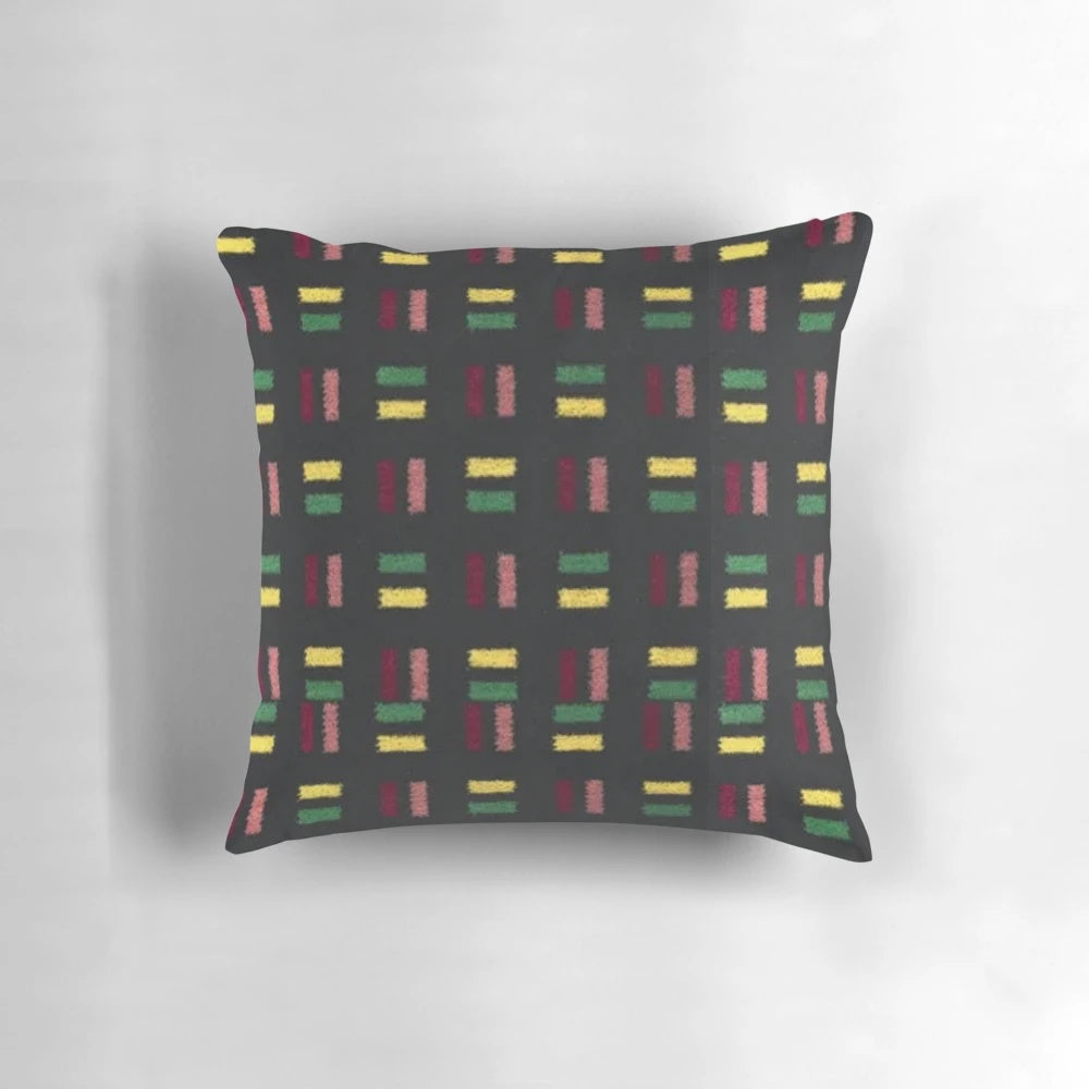 London Underground Circle, District, Metropolitan, Hammersmith & City Line Inspired Moquette Pillow