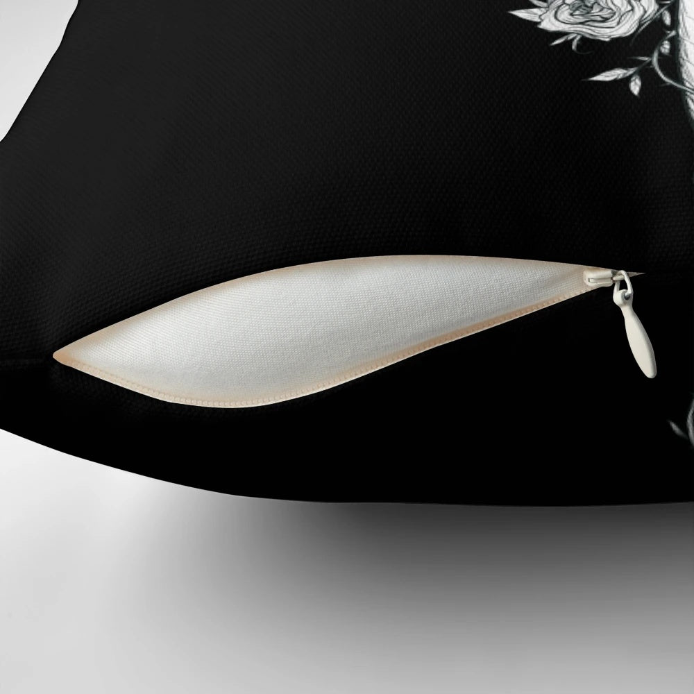 Decorative pillow featuring the broken sword Narsil from J.R.R. Tolkien's Lord of the Rings universe
