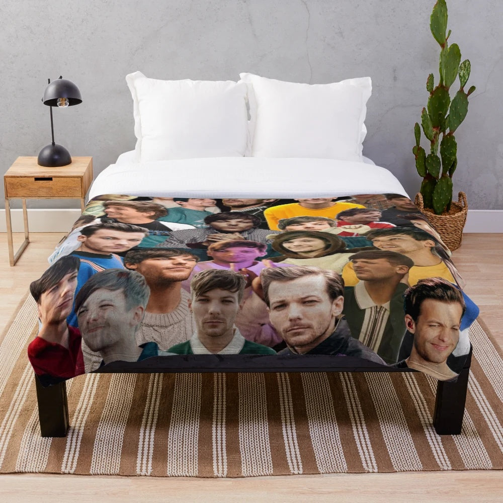Louis Tomlinson Collage Plush Blanket