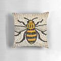 Manchester bee mosaic floor tiles decorative throw pillow