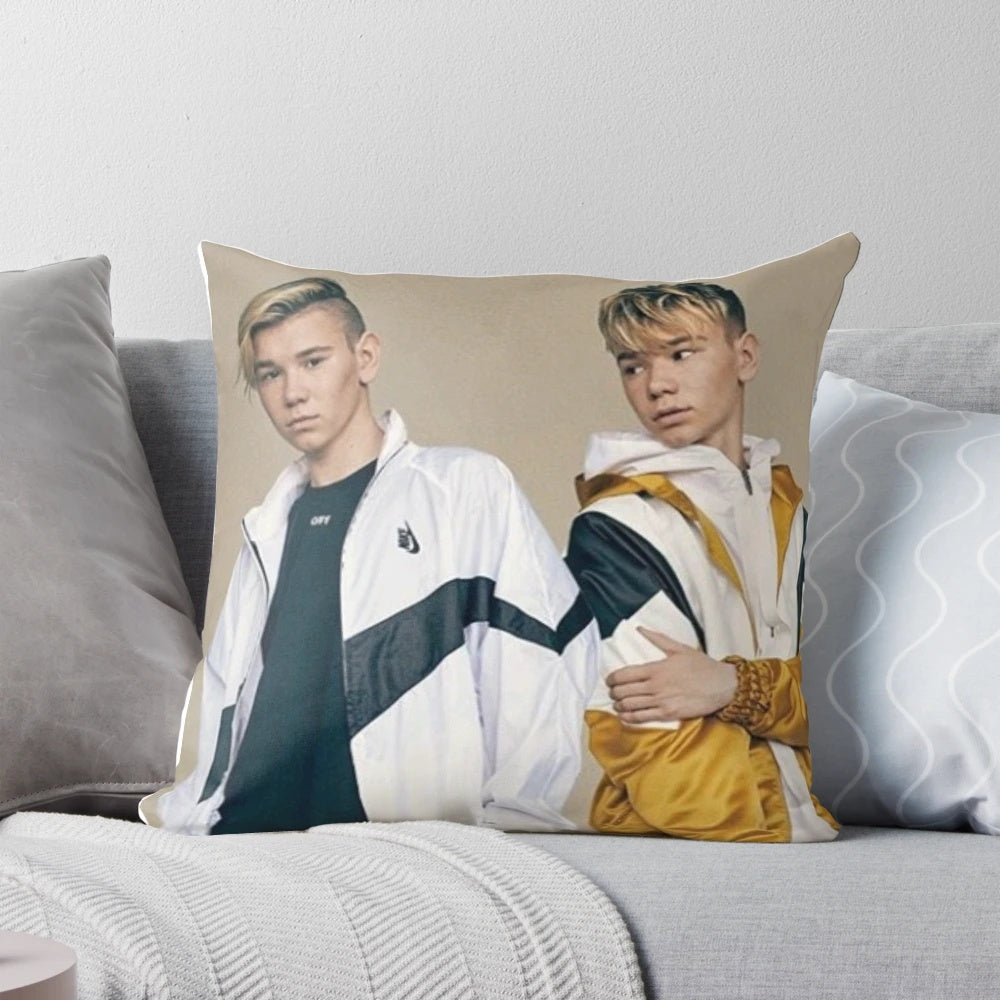 Marcus and Martinus musical duo themed pillow