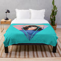 Marina and the Diamonds inspired plush blanket with pop art design