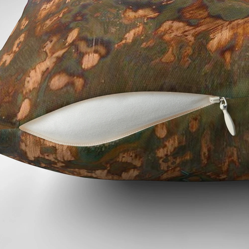 Marine rust copper pillow with a trendy design for modern home decor