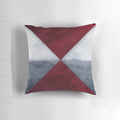 Maroon and grey decorative pillow for cozy home decor