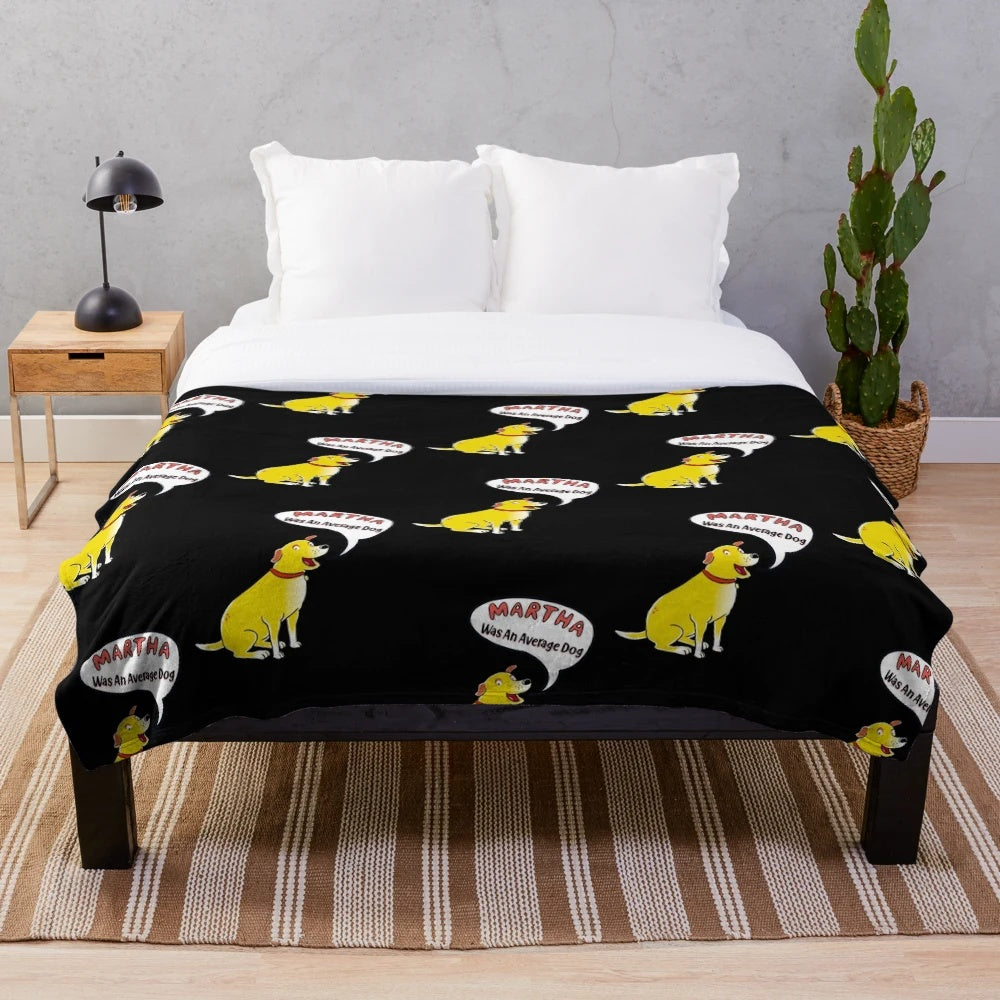 Martha the dog plush blanket