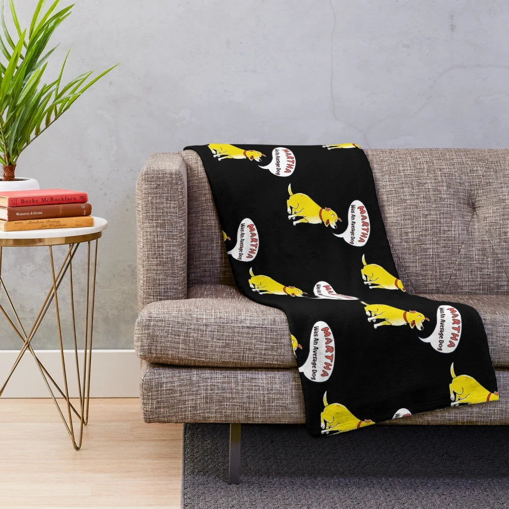 Martha the dog plush blanket