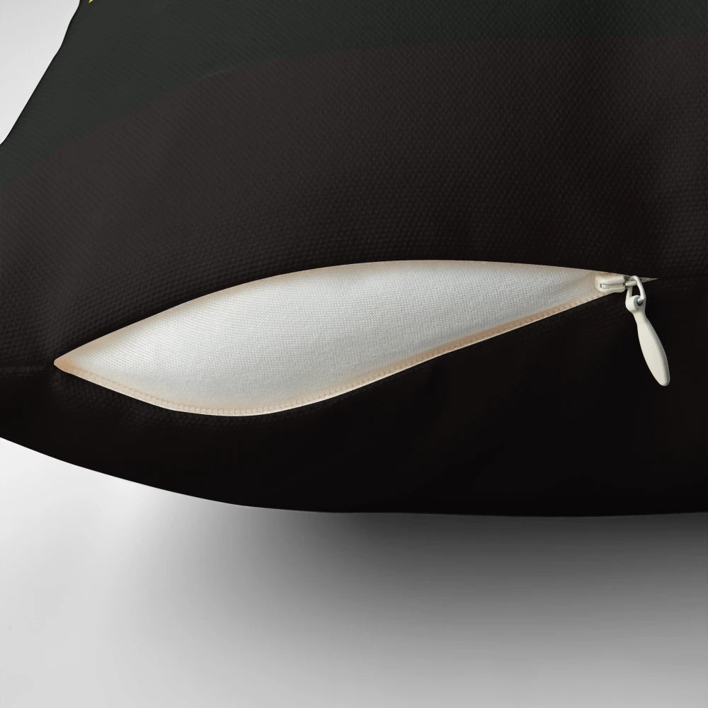 A minimalist throw pillow featuring a martini design in the iconic colors of the Italian flag.