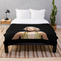 Marylin Monroe inspired plush blanket with pop art design