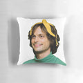 Soft, high-quality pillow featuring an image of actor Matthew Gray Gubler