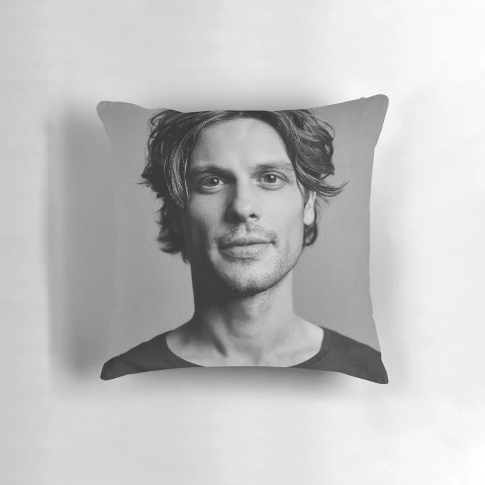 Matthew Gray Gubler inspired decorative pillow