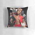 Collage of Michael B. Jordan, featuring his iconic "All American" look, designed for a trendy and aesthetic home decor piece.