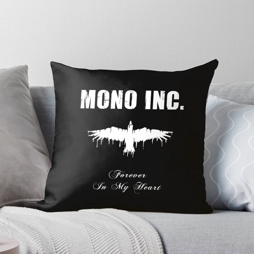 Mono Inc. inspired pillow with "Forever In My Heart" design