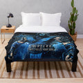 Mortal Kombat Sub Zero Inspired Plush Blanket