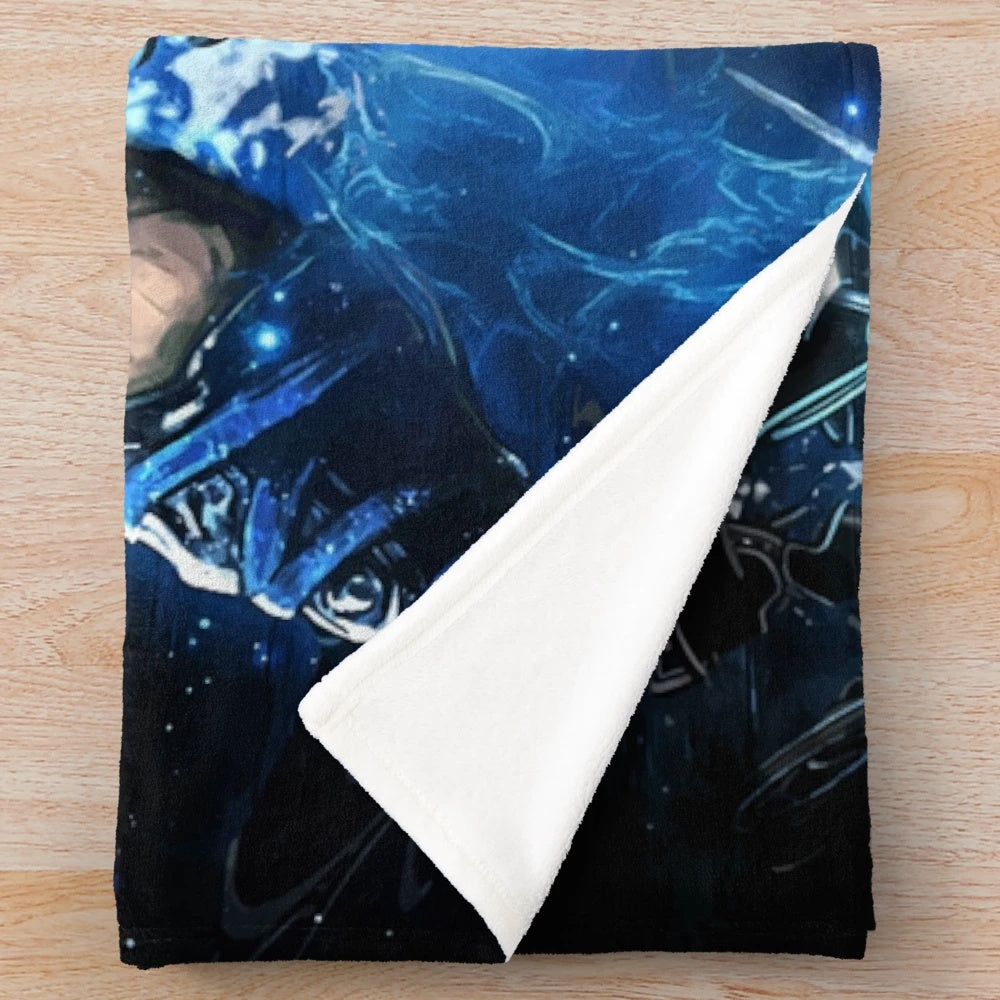 Mortal Kombat Sub Zero Inspired Plush Blanket
