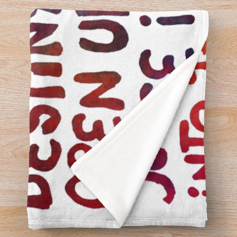 Mr Brightside inspired plush blanket featuring the iconic band The Killers