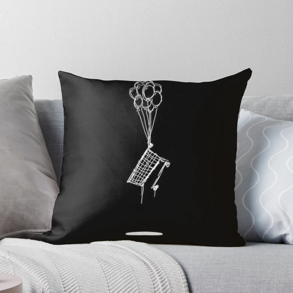 NF themed pillow with balloons design