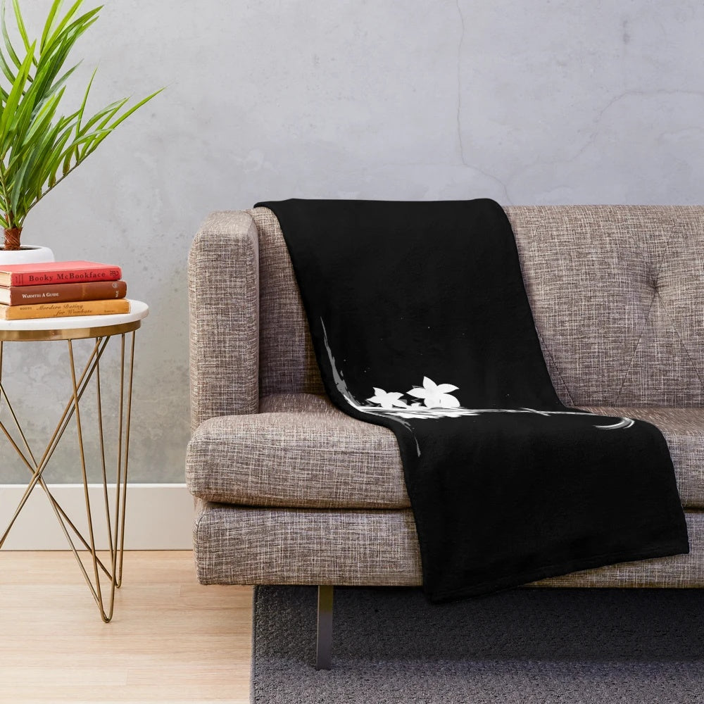 Nier Automata inspired plush blanket with 2B, 9S, and A2 characters