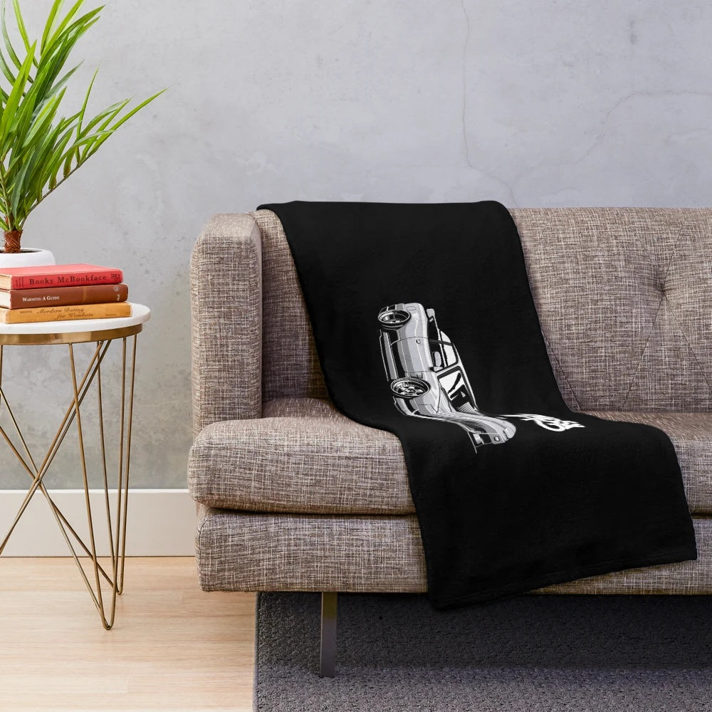 Nissan 240sx inspired plush blanket