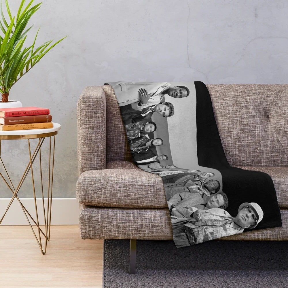 Ocean's Eleven inspired plush blanket featuring ensemble cast