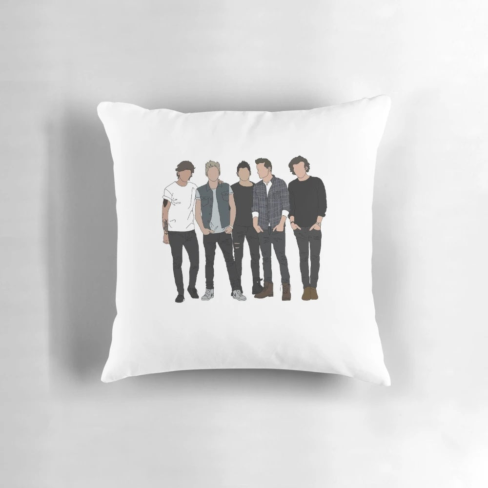 One Direction Inspired Pillow with Band Members' Names