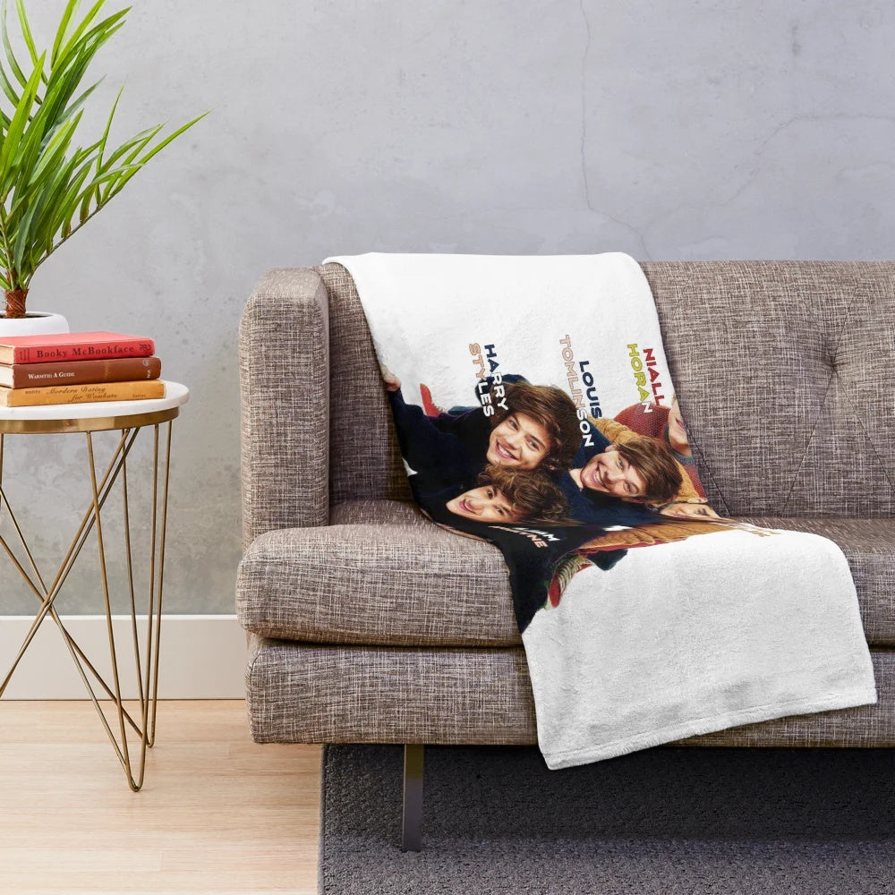 Soft and cozy One Direction inspired plush blanket