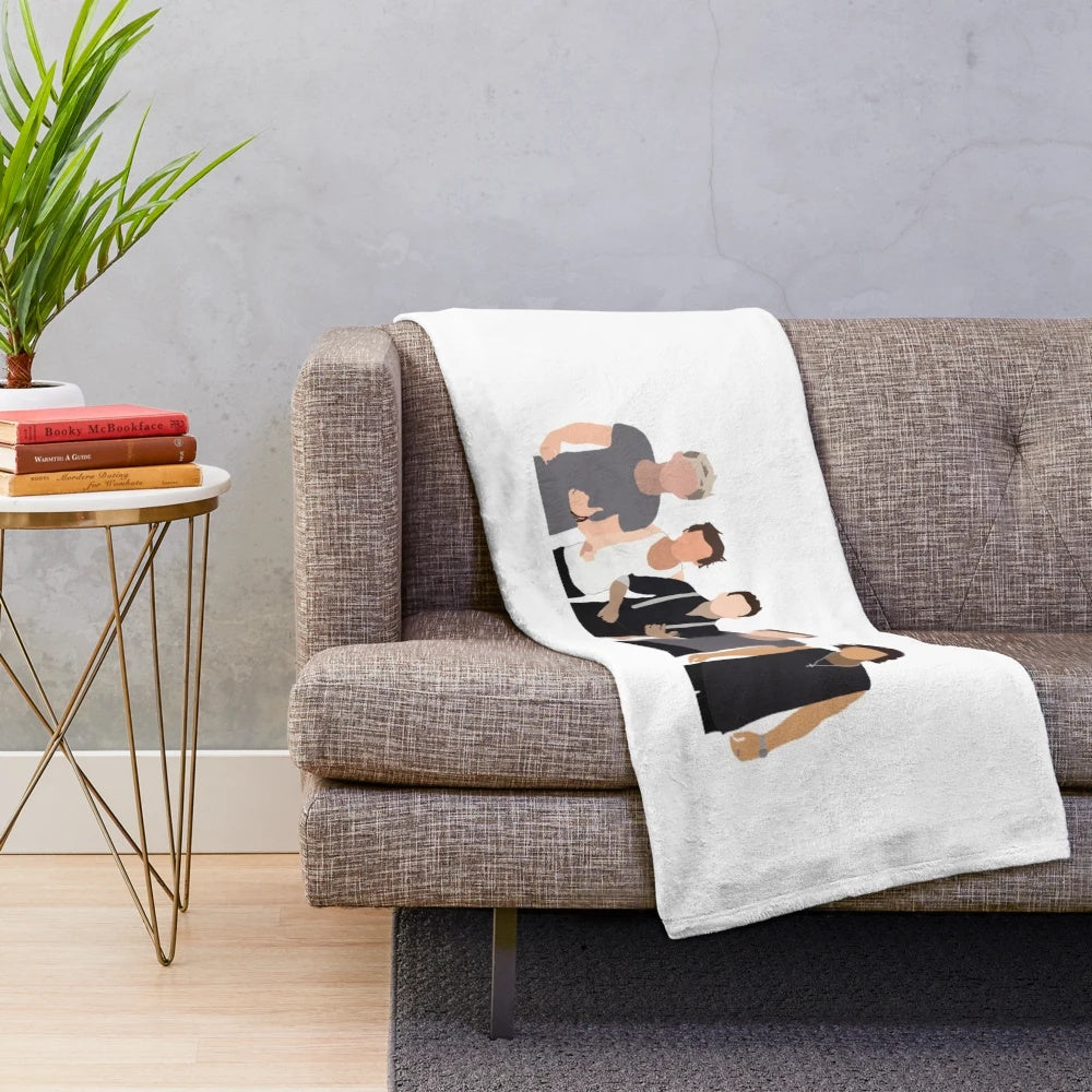 One Direction Inspired Solid Drawing Plush Blanket