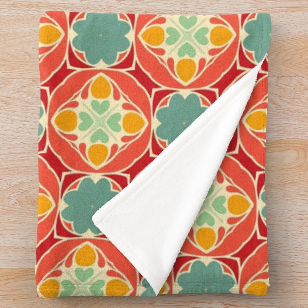 Pattern 49 plush blanket with a unique and eye-catching design