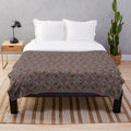 Stylish patterned plush blanket for cozy relaxation