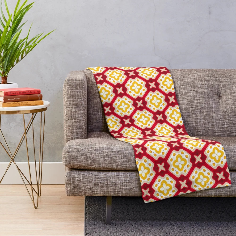 Cozy and soft plush blanket with a unique pattern design