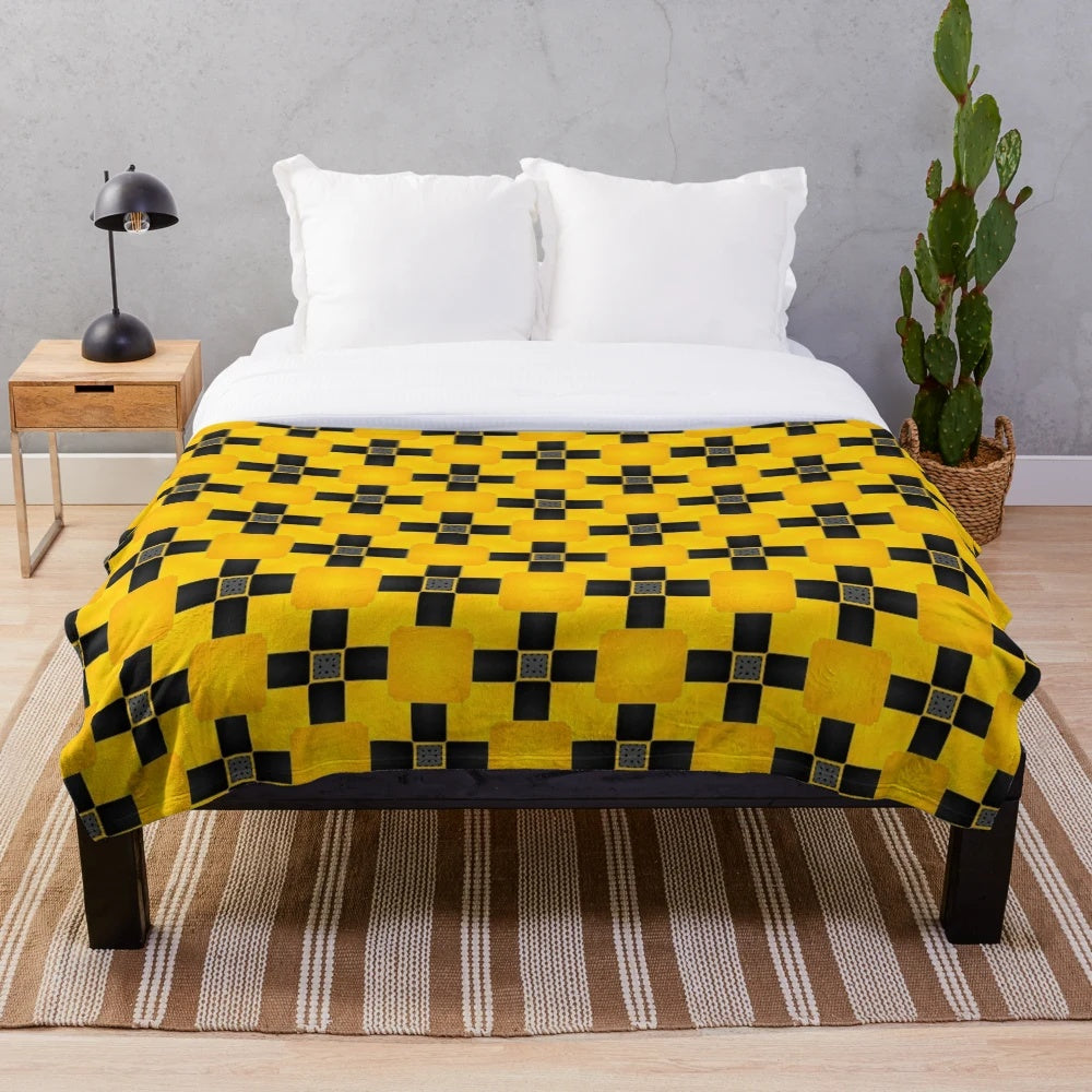 Soft and comfortable pattern 96 plush blanket for a cozy home