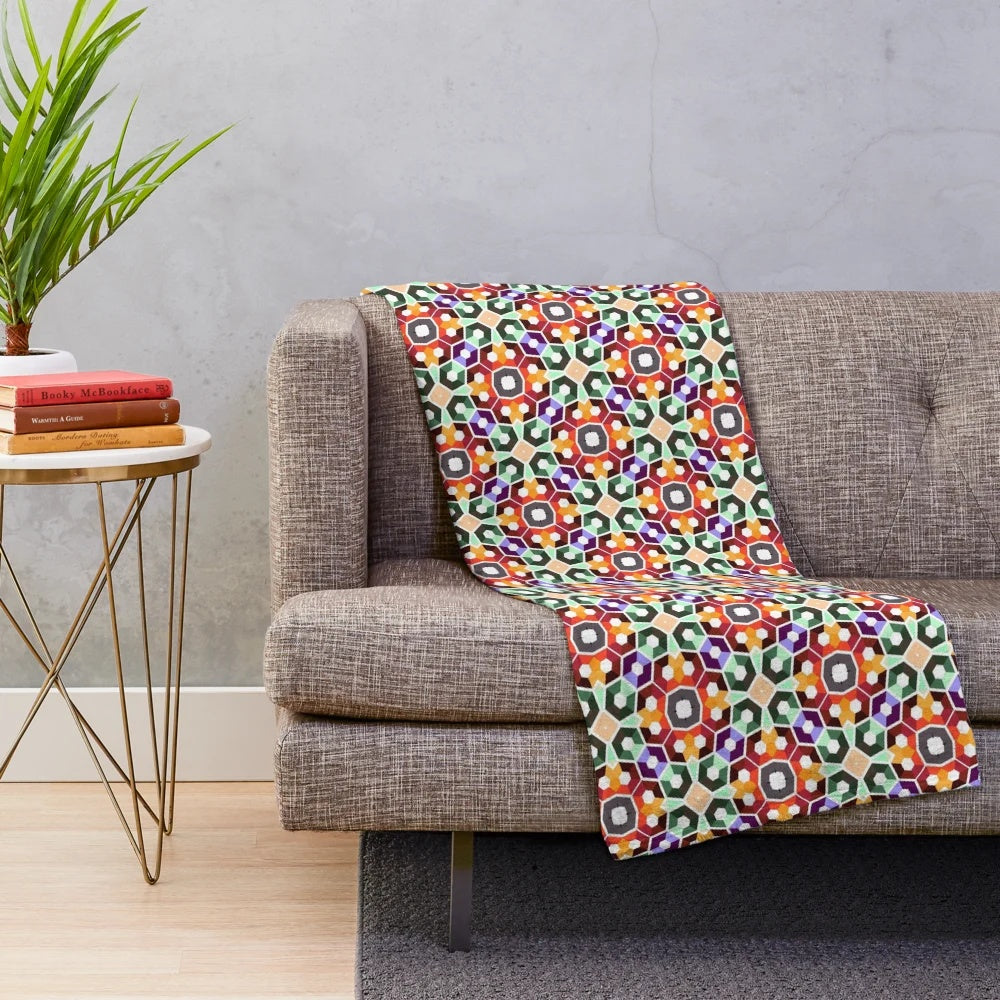 Soft and cozy pattern plush blanket for home decor