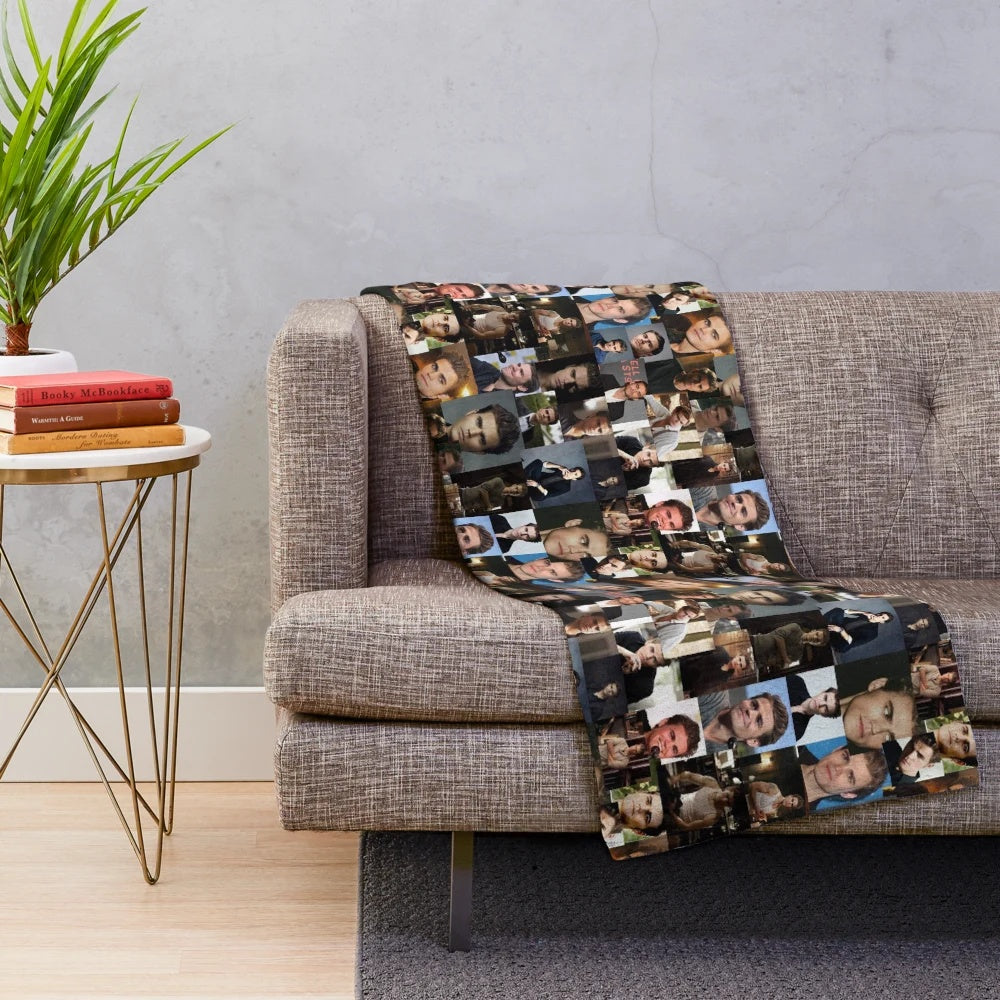 Paul Wesley Inspired Plush Blanket with Cute, Trendy Design