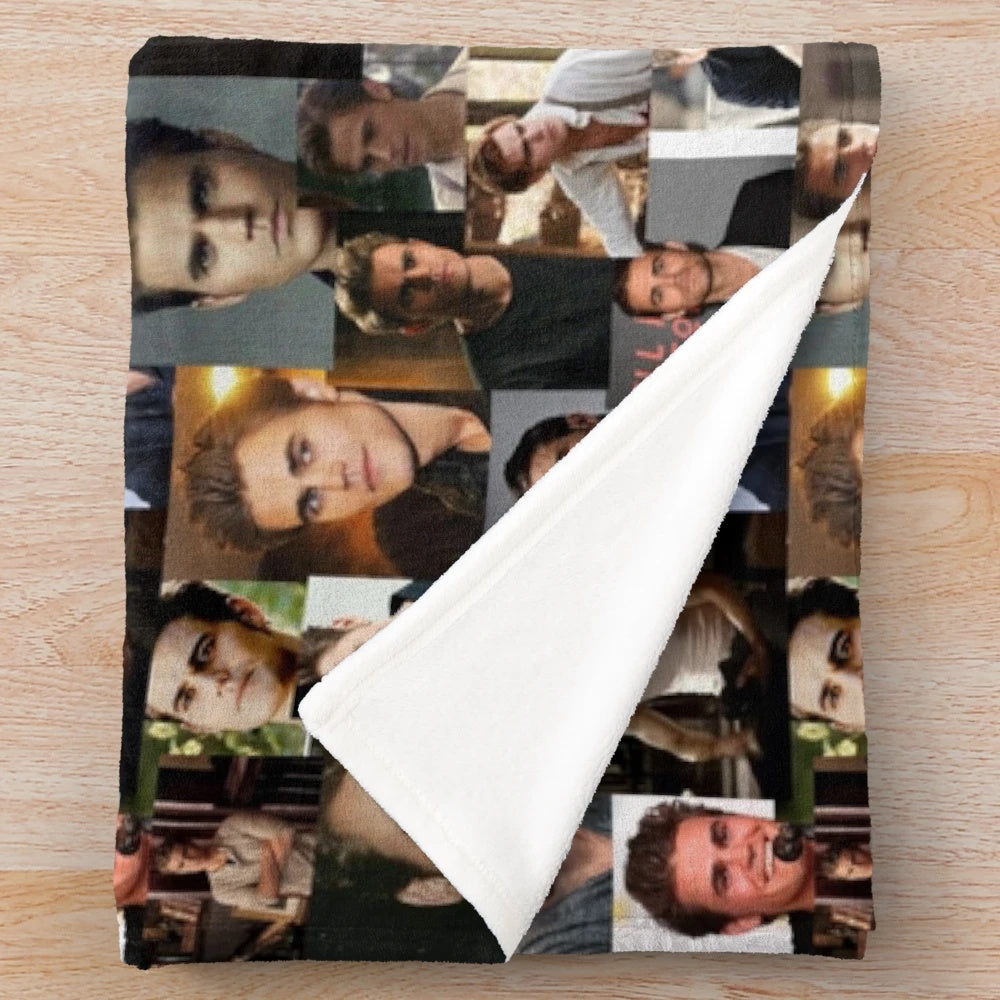 Paul Wesley Inspired Plush Blanket with Cute, Trendy Design