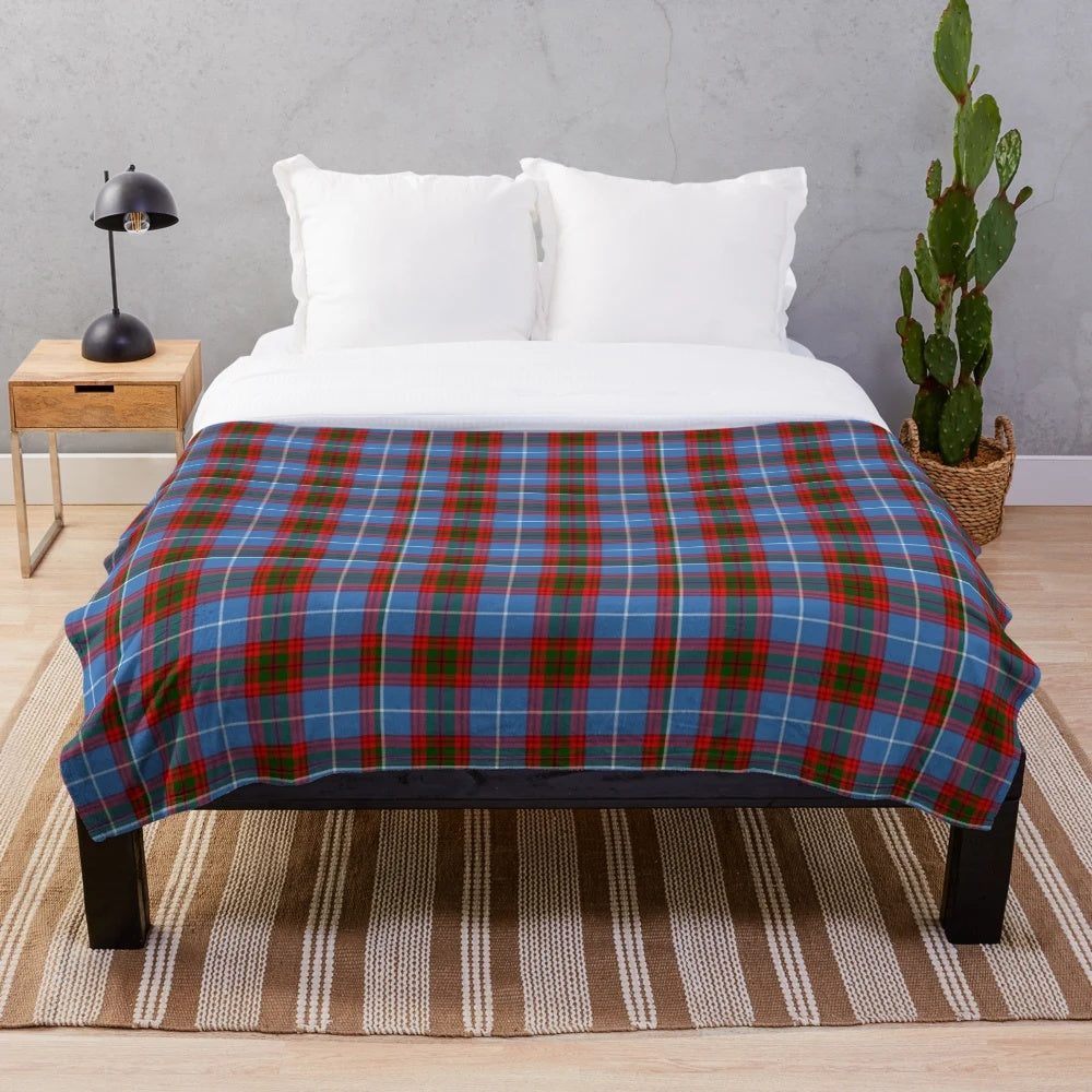 Pentland tartan plush blanket