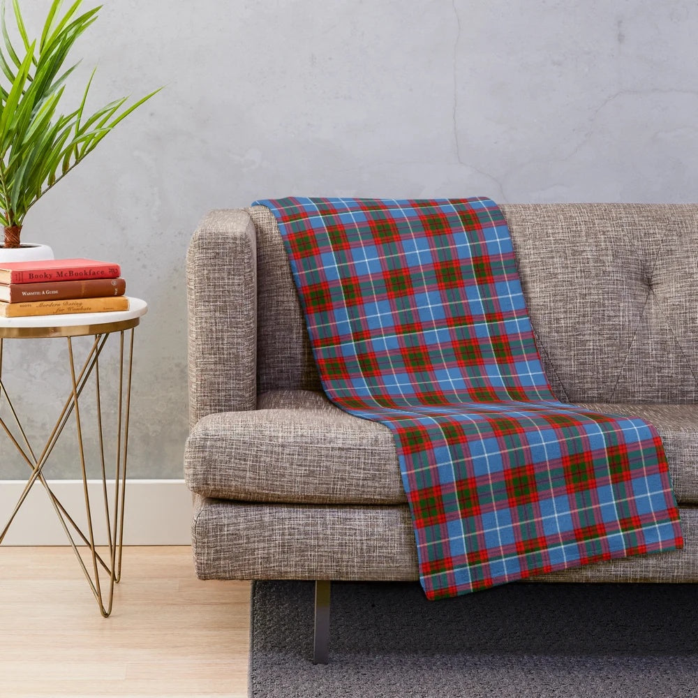 Pentland tartan plush blanket